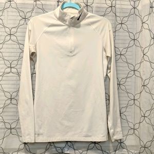 NIKE PRO COMBAT Ladies 8" zipup mock turtleneck